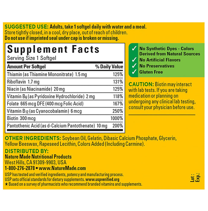 Nature Made Super B Energy Complex Softgels