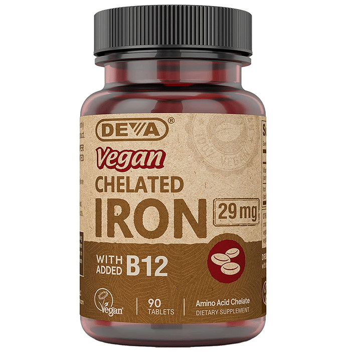 Deva Vegan Chelated Iron 29mg Tablet - Classic Derma