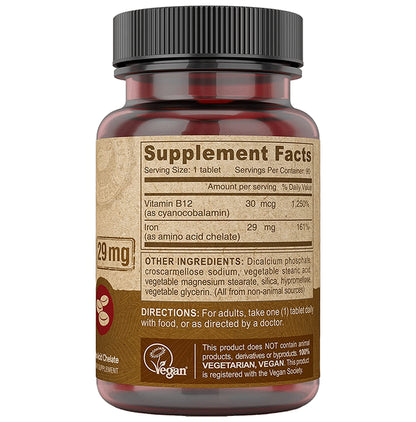 Deva Vegan Chelated Iron 29mg Tablet