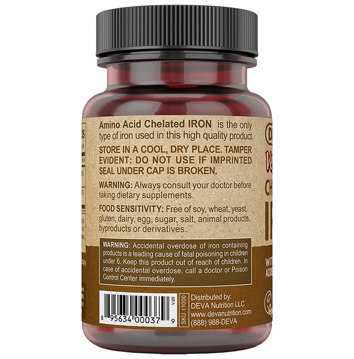 Deva Vegan Chelated Iron 29mg Tablet