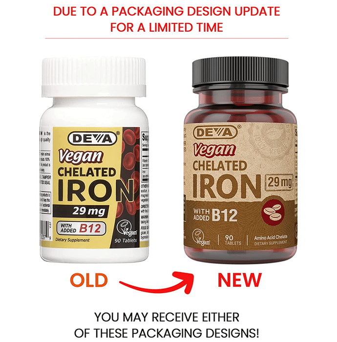 Deva Vegan Chelated Iron 29mg Tablet