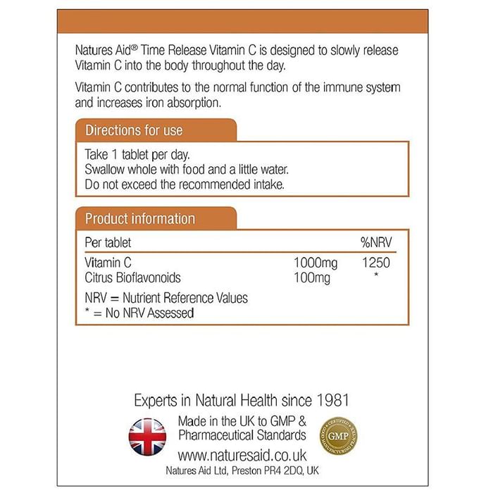 Natures Aid Vitamin C 1000mg Tablet