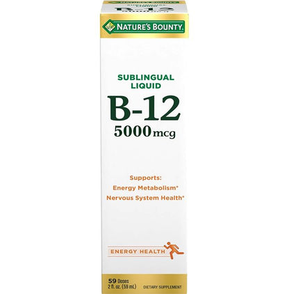 Nature's Bounty B-12 5000mcg Sublingual Liquid - Classic Derma
