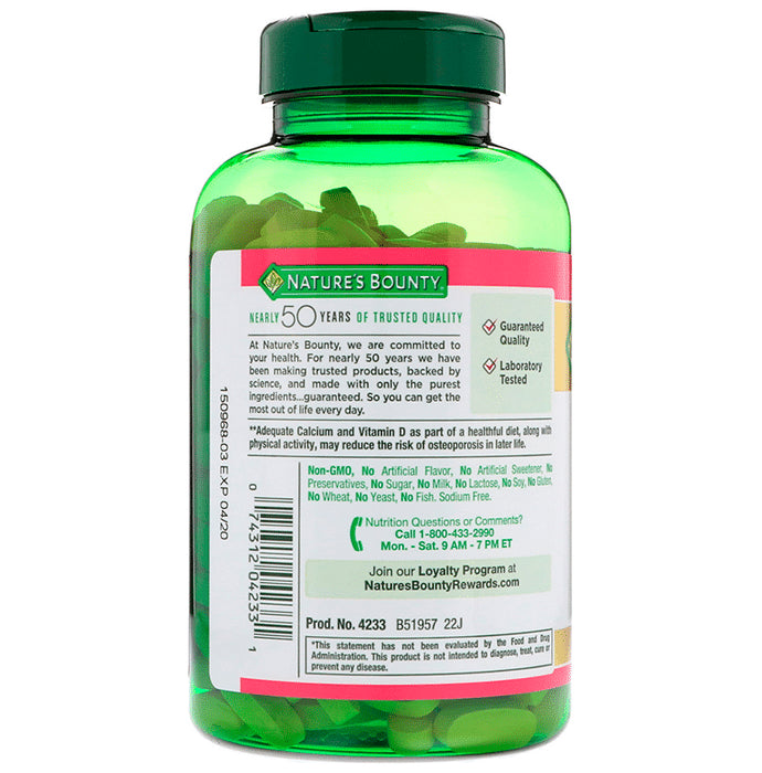 Nature's Bounty Calcium 600 With Vitamin D3 Tablet