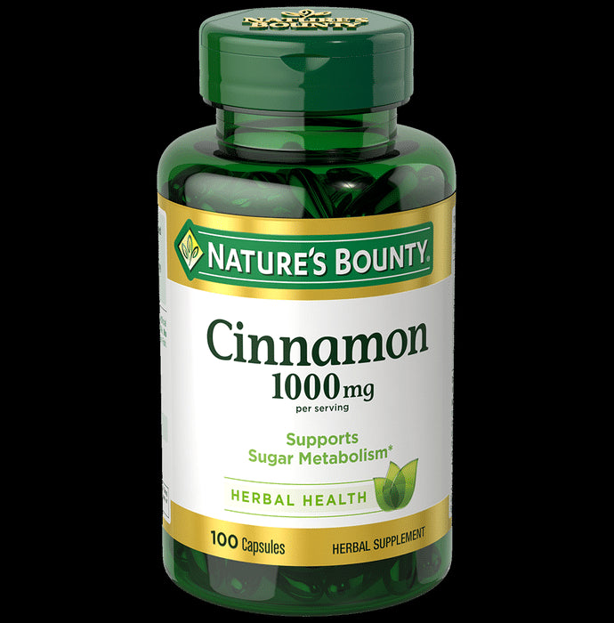 Nature's Bounty Cinnamon 1000mg Capsule - Classic Derma