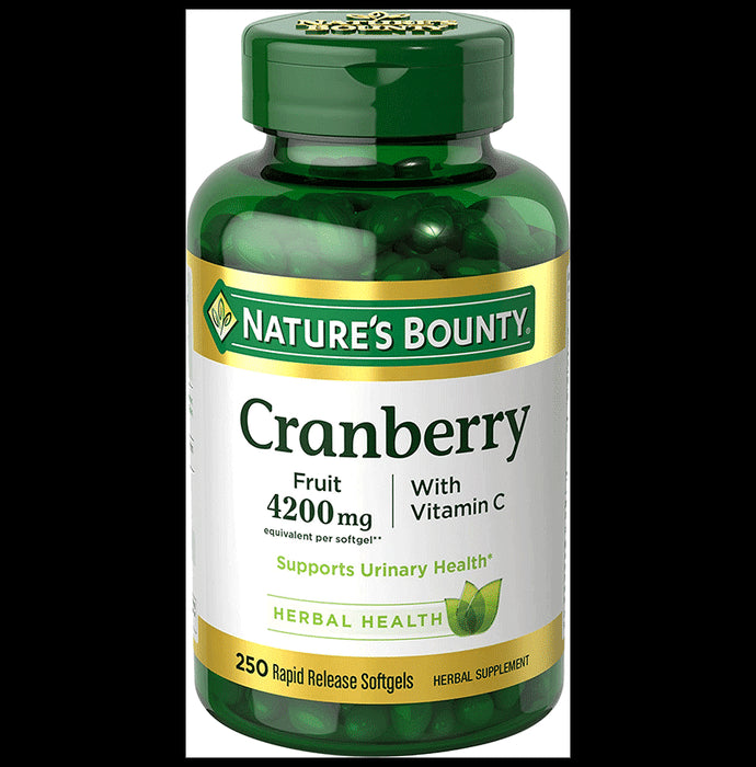 Nature's Bounty Cranberry with Vitamin C 4200mg Rapid Release Softgel - Classic Derma