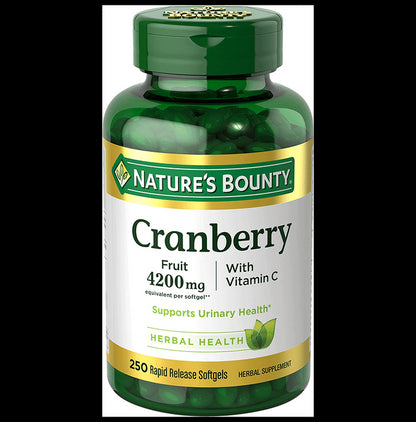 Nature's Bounty Cranberry with Vitamin C 4200mg Rapid Release Softgel - Classic Derma