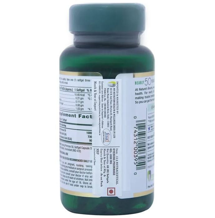 Nature's Bounty Evening Primrose Oil 1000mg Softgel