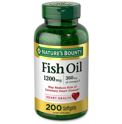 Nature's Bounty Fish Oil 1200mg Softgel - Classic Derma