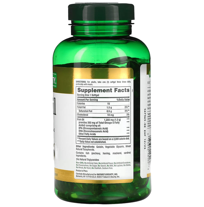 Nature's Bounty Fish Oil Rapid Release Softgels