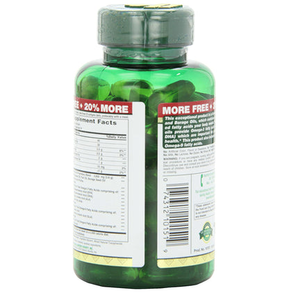 Nature's Bounty Fish, Flax, Borage Omega 3,6,9 1200mg Softgel (72 Each)