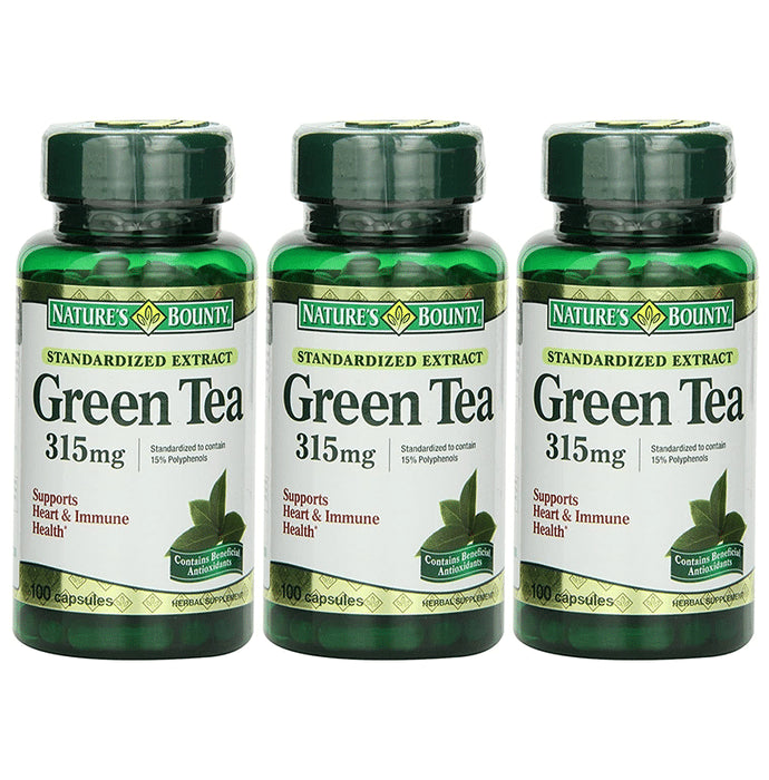 Nature's Bounty Green Tea Extract 315mg Capsule (100 Each) - Classic Derma