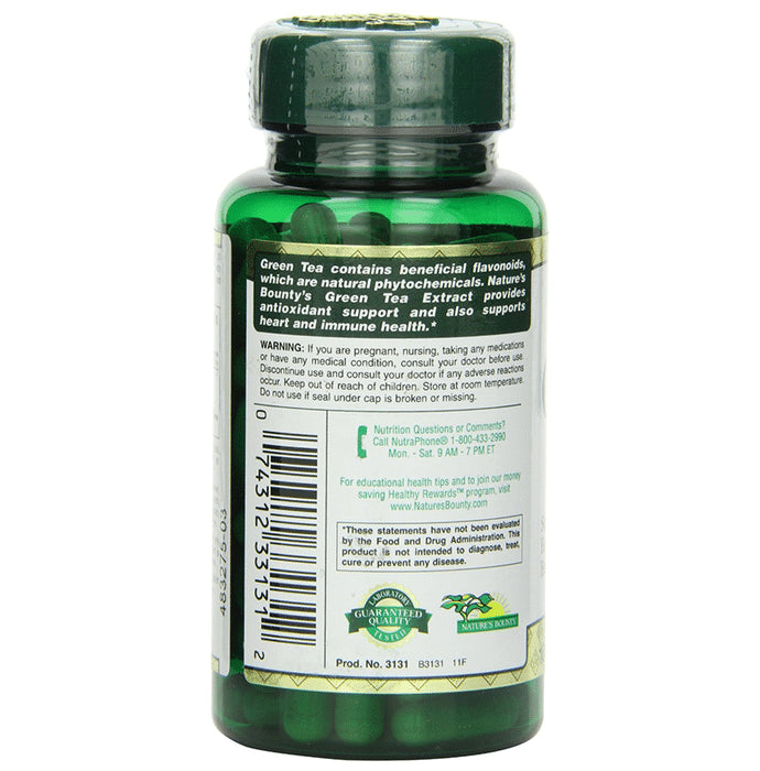Nature's Bounty Green Tea Extract 315mg Capsule (100 Each)