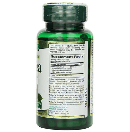 Nature's Bounty Green Tea Extract 315mg Capsule (100 Each)