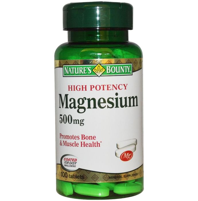 Nature's Bounty High Potency Magnesium 500mg Tablet - Classic Derma