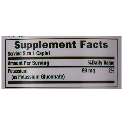 Nature's Bounty Potassium 99mg Caplet (100 Each)