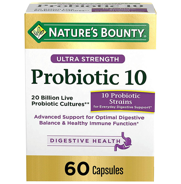 Nature's Bounty Ultra Strength Probiotic 10 Capsule - Classic Derma