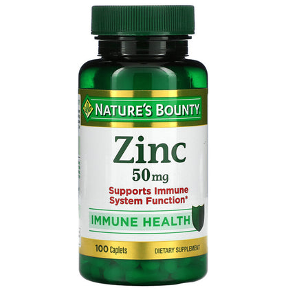 Nature's Bounty Zinc 50mg Caplet - Classic Derma