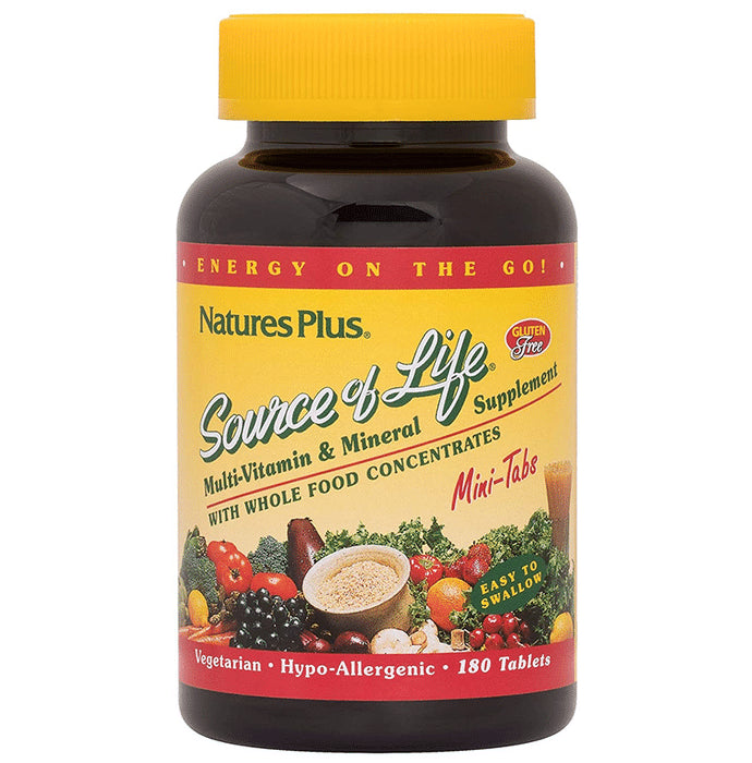 Natures Plus Source of Life Multi-Vitamin & Mineral Supplement Tablet - Classic Derma