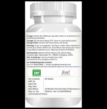 Nature's Velvet Multivitamin, Minerals and Antioxidants Tablet