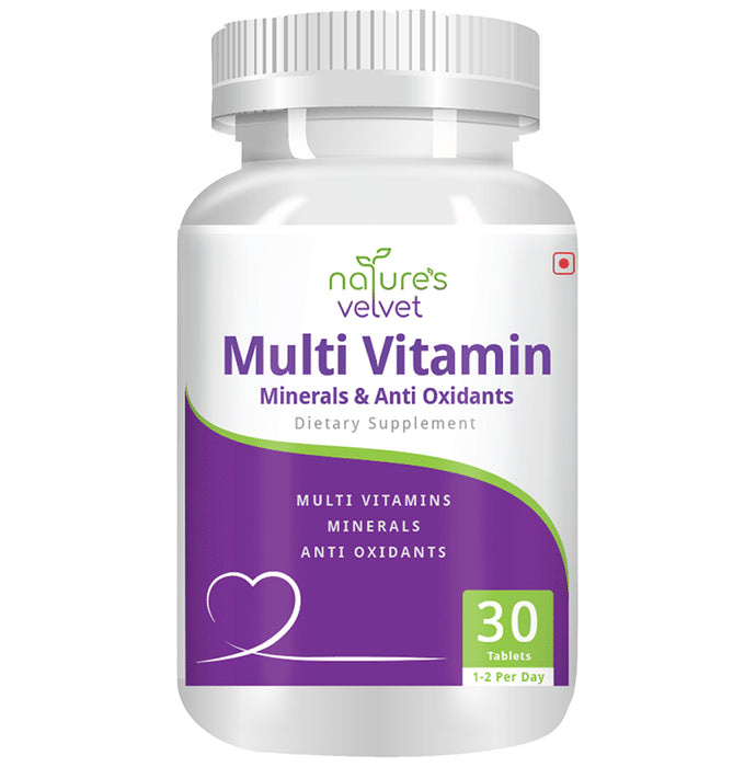 Nature's Velvet Multivitamin, Minerals and Antioxidants Tablet - Classic Derma