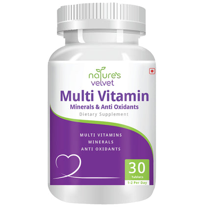 Nature's Velvet Multivitamin, Minerals and Antioxidants Tablet - Classic Derma