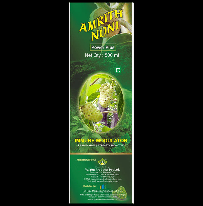 Amrith Noni Power Plus Ayurvedic Juice |Antioxidant| Boosts Immunity,Energy & Stamina | - Classic Derma