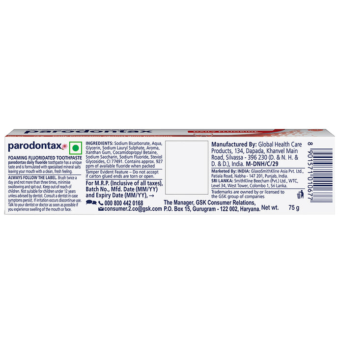 Parodontax Daily Fluoride Toothpaste | For Strong Teeth & Healthy Gums