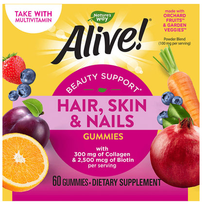 Nature's Way Alive Hair, Skin & Nails Gummies