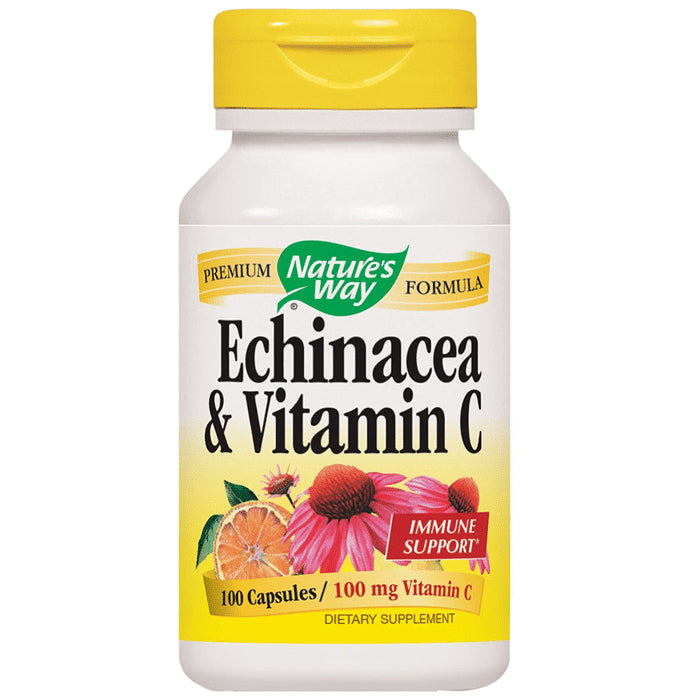 Nature's Way Echinacea & Vitamin C 100mg Capsule (100 Each) - Classic Derma