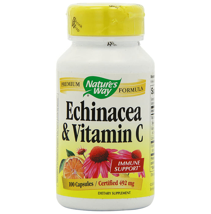 Nature's Way Echinacea & Vitamin C 100mg Capsule (100 Each)
