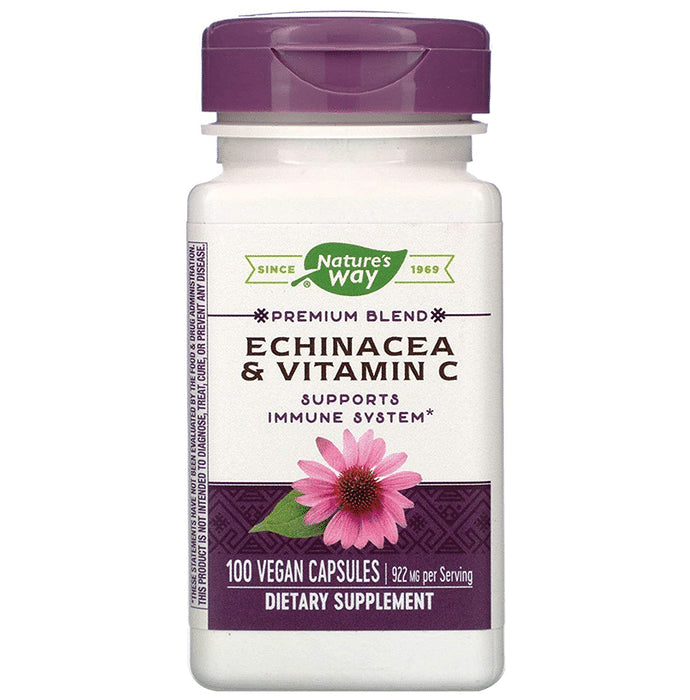 Nature's Way Echinacea & Vitamin C Vegan Capsule - Classic Derma