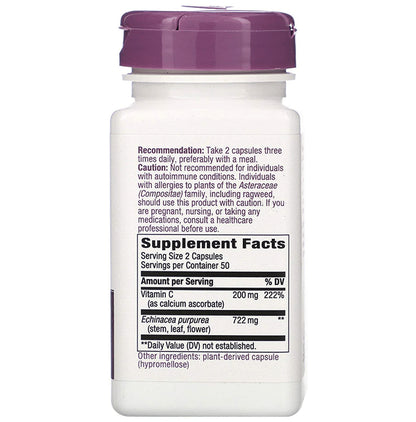 Nature's Way Echinacea & Vitamin C Vegan Capsule