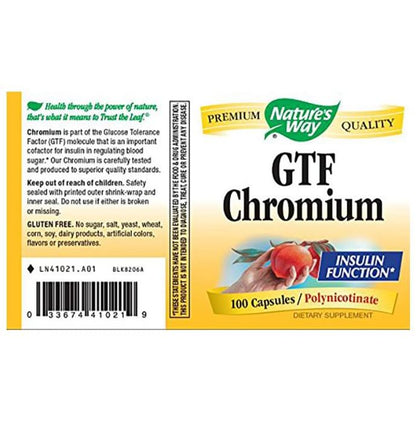 Nature's Way GTF Chromium Polynicotinate Capsule