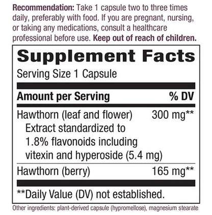 Nature's Way Hawthorn Vegan Capsule