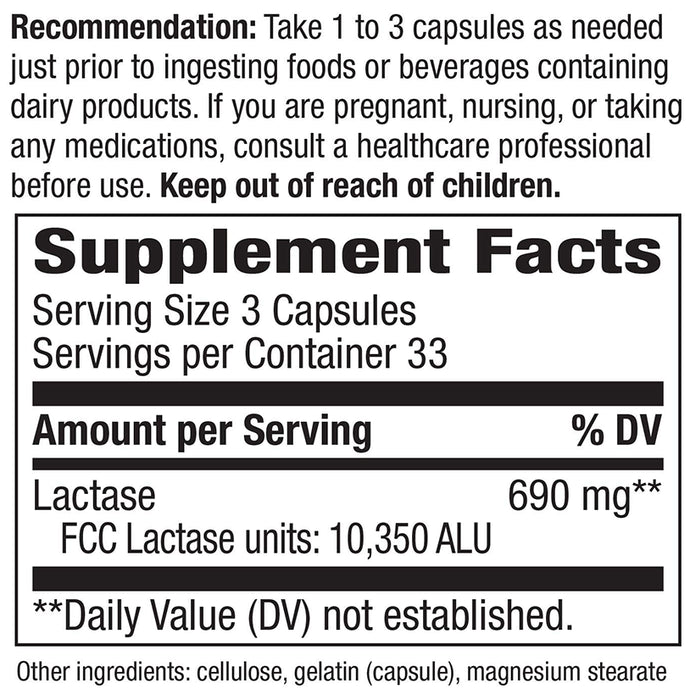 Nature's Way Lactase Enzyme Capsule