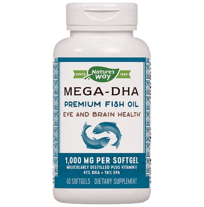 Nature's Way Mega-DHA Premium Fish Oil Softgel - Classic Derma