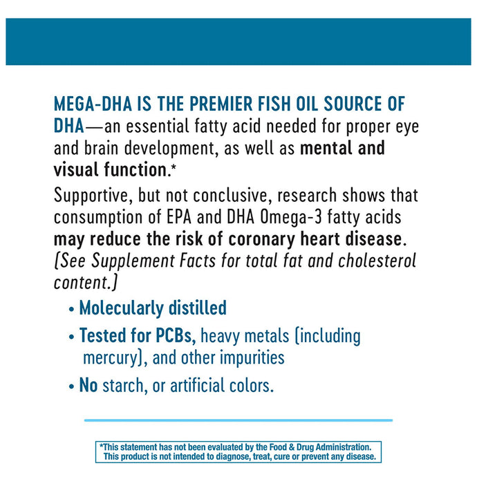 Nature's Way Mega-DHA Premium Fish Oil Softgel
