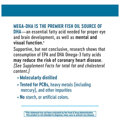 Nature's Way Mega-DHA Premium Fish Oil Softgel