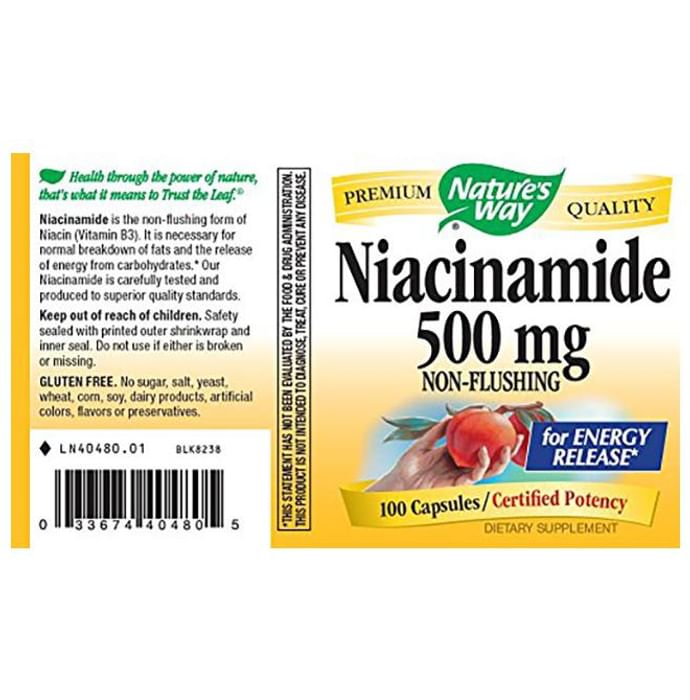 Nature's Way Niacinamide 500mg Capsule