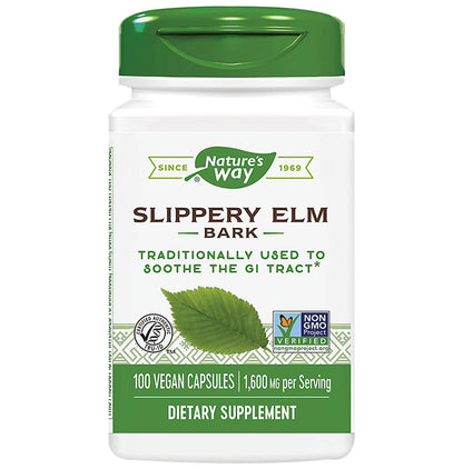 Nature's Way Slippery Elm Bark Vegan Capsule - Classic Derma