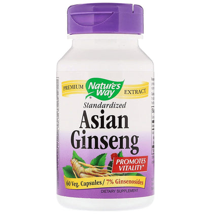 Nature's Way Standardized Asian Ginseng Capsule - Classic Derma
