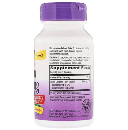 Nature's Way Standardized Asian Ginseng Capsule