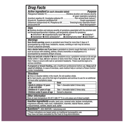 Nature's Way Umcka Cold+Flu Tablet