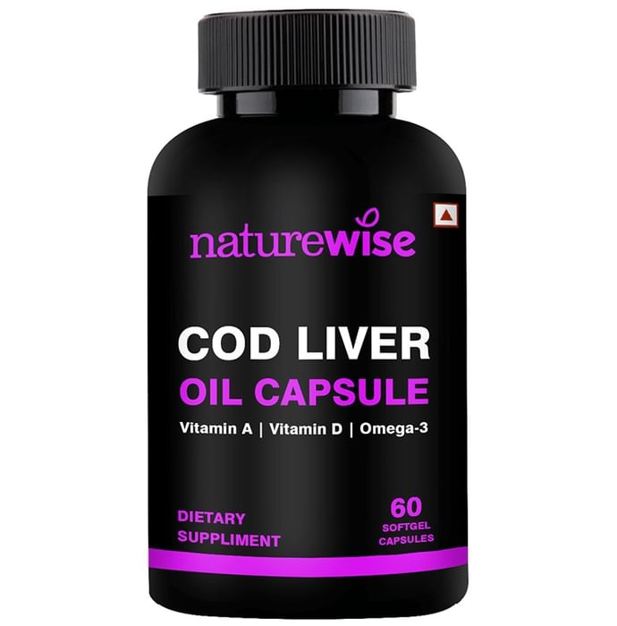 Naturewise COD Liver Oil Softgel Capsule (60 Each) - Classic Derma