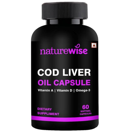 Naturewise COD Liver Oil Softgel Capsule (60 Each) - Classic Derma