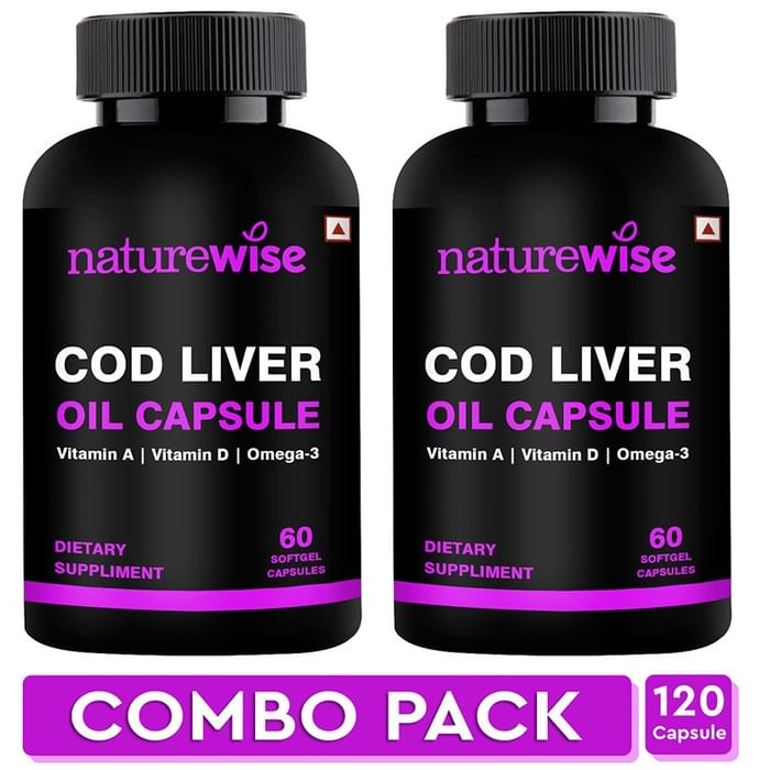 Naturewise COD Liver Oil Softgel Capsule (60 Each) - Classic Derma