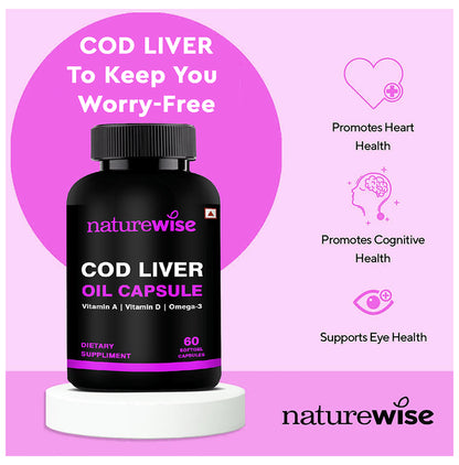 Naturewise COD Liver Oil Softgel Capsule (60 Each)