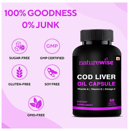 Naturewise COD Liver Oil Softgel Capsule (60 Each)
