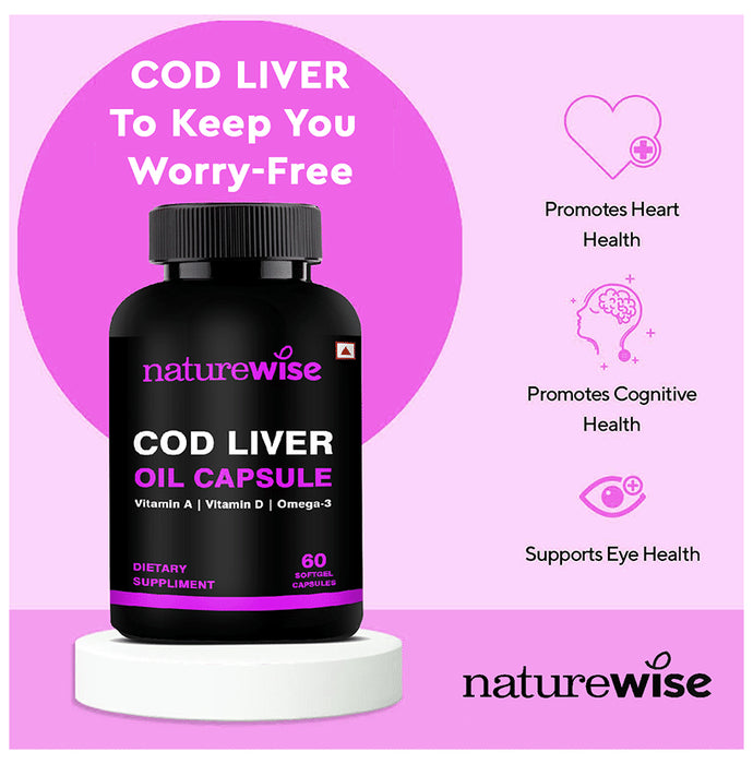 Naturewise COD Liver Oil Softgel Capsule (60 Each)